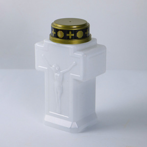 <span class=keywords><strong>Bougie</strong></span> LED rechargeable en verre <span class=keywords><strong>pour</strong></span> extérieur avec <span class=keywords><strong>pile</strong></span> AA intégrée <span class=keywords><strong>pour</strong></span> <span class=keywords><strong>cimetière</strong></span>, église, Halloween, prière - Product Image 4