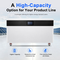 Batería de Almacenamiento de Energía LiFePO4 de 51.2V 400ah 600AH, Sistemas de Almacenamiento de Energía Solar de Litio Verticales y Móviles para el Hogar, Venta al Por Mayor