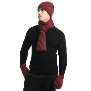 Conjunto de <span class=keywords><strong>Gorro</strong></span>, Guantes y Bufanda de Punto Jacquard con Dibujos Animados para <span class=keywords><strong>Invierno</strong></span>, Cálido, Acrílico, Unisex, de <span class=keywords><strong>Marca</strong></span> - Product Image 4