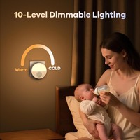 Veilleuse murale et système de sons apaisants pour le sommeil des bébés, utilisation en chambre, en ABS