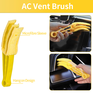 Kit di Pulizia per <span class=keywords><strong>Auto</strong></span> da 15 Pezzi in Plastica/Microfibra con Spazzole a Setole Morbide per Uso Interno - Product Image 2