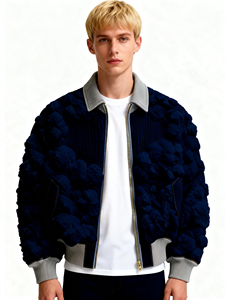 Factory Direct Wholesale 2026 OEM Custom Winter Bomber <b>Jacket</b> Men's Stand <b>Fleece</b>-<b>Lined</b> Waterproof Windproof OEM Service Coat - Product Image 2