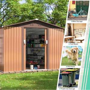 <span class=keywords><strong>Abri</strong></span> <span class=keywords><strong>de</strong></span> stockage extérieur en PVC avec cadre en acier galvanisé facile à assembler Petit outil <span class=keywords><strong>de</strong></span> <span class=keywords><strong>jardin</strong></span> en <span class=keywords><strong>bois</strong></span> résistant à la pourriture Maison <span class=keywords><strong>Abri</strong></span> Patio Vente - Product Image 5