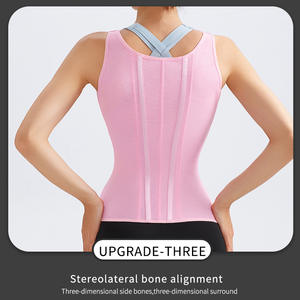 Corsé deportivo <span class=keywords><strong>de</strong></span> cintura abotonada transfronteriza para todos los días para mujer, ropa moldeadora adelgazante <span class=keywords><strong>de</strong></span> cuerpo fino firme, cinturón Abdominal posparto - Product Image 4