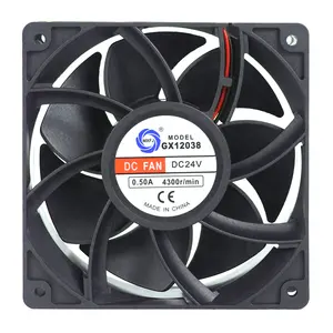 GX12038 24VDC 0.5A4300RPM4インチ120x120x38mmキャビネットブラシレスファン用軸流冷却ファン高速