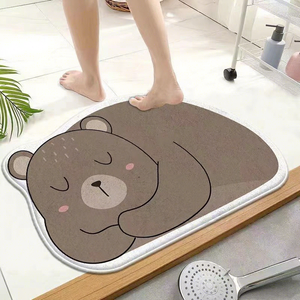 อีเฟลโฮมพรมปูพื้นห้องน้ำรูปทรงพิเศษสไตล์การ์ตูนน่ารักดูดซับความชื้นระบายอากาศได้ดีกันลื่นเลียนแบบผ้าแคชเมียร์ - Product Image 4