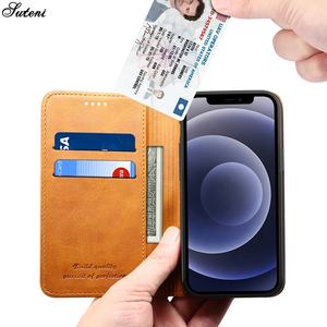 SUTENI accessoires de téléphone portable étuis pour iPhone13 Pro <span class=keywords><strong>Max</strong></span> étui à rabat en cuir avec support de carte pour iPhone 12 Mini - Product Image 3