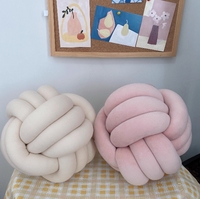 Nordisches Dänemark Kugelförmiges Gewebtes Gedrehtes Knotenkissen Umweltfreundliches Anpassbares Sofa-Dekokissen