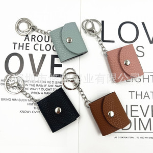 Porte-clés album photo en cuir PU transfrontalier, pour photos de 1 pouce, mini cadeau fête des pères, pendentif souvenir. - Product Image 5