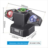 Nouveau petit ange 50W RGBW LED faisceau lumineux DMX512 contrôlé boule magique effet lumière pour KTV et Disco