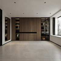 Armoire de chambre à coucher moderne en bois de luxe avec dressing et penderie pour hôtel et salle à manger Ensemble Chambre De Luxe