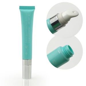 Wholesale Custom Empty 15ml/20ml Green Cosmetic <b>Tube</b> Packaging <b>Plastic</b> <b>Tubes</b> Brush Head Massage Applicator for Eye Cream Serum - Product Image 2
