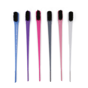 Peine de fibra de carbono con logotipo personalizado, cepillo de doble Control para pelo de cejas, venta al por mayor - Product Image 6