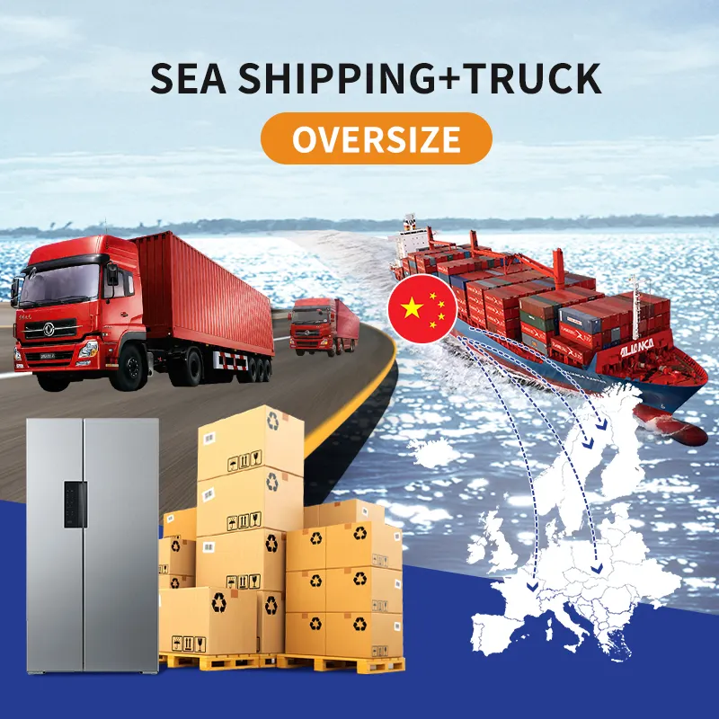 От двери до двери мебель/машина/большой нерегулярный продукт грузовик морская Доставка Китай в Европу Германия Великобритания Франция Доставка агента