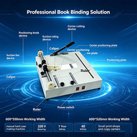 Máquina Profesional Manual para Hacer Cubiertas de Libros de Tapa Dura, 700x570 mm, para la Producción de Diferentes Tamaños de Cubiertas de Libros