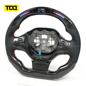 พวงมาลัยคาร์บอนไฟเบอร์แท้ TDD พร้อมไฟ LED สำหรับ Peugeot 308 - Product Image 2
