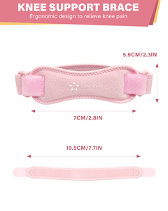 Springseaon Customized OEM ODM Patella Strap Knee Support Sports Brace <b>Running</b> Basketball Joint Pain Relief Adjustable Model - Product Image 4