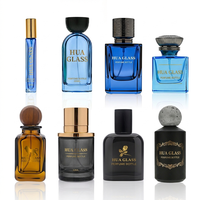 Flacon de parfum en verre de luxe vide, personnalisé, très populaire, 2 ml, 30 ml, 50 ml, 100 ml, avec bouchon en plastique, aluminium, magnétique, zamac ou bois