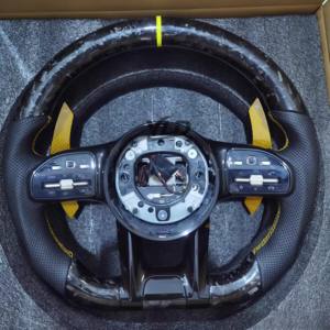 <span class=keywords><strong>Volant</strong></span> de direction en fibre de carbone personnalisé YLD avec LED pour AMG a C E GLC GLE S <span class=keywords><strong>CLS</strong></span> CLA GLA Classe G - Product Image 4