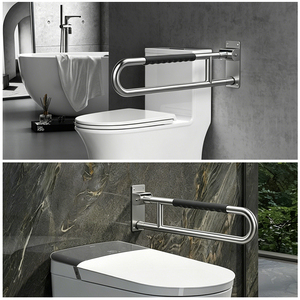 Relevez l'accoudoir de la toilette dans la salle de bain <span class=keywords><strong>pour</strong></span> gagner de la place, éviter les glissements, stabiliser et faciliter la sortie de la toilette. - Product Image 5