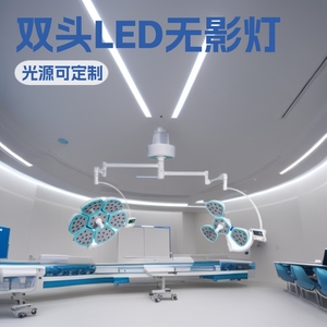 Lámpara Quirúrgica LED Sin Sombra, Colgante, Multi Fuente de Luz, 150W, Certificación CE, Iluminación para Operaciones Médicas - Product Image 2