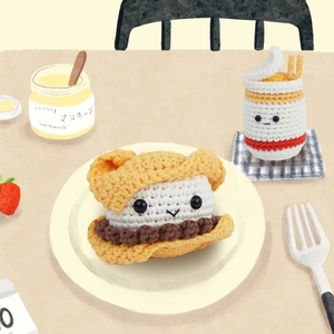 Hilo de tejer arte Ganchillo Uncinetto Lanches Instant Nudeln Street comida rápida hecho a mano Crocheing Diy <span class=keywords><strong>Kit</strong></span> de ganchillo para principiantes - Product Image 3