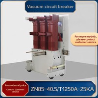Disjoncteur à vide haute tension 50Hz de type chariot à main pour intérieur ZN85-405/1250A-315 ZN85-35kV Origine Chine