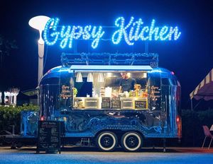 Boîte de présentation en acier inoxydable pour crêpes, frites, hot-dogs, pizzas, café, glaces, vente de <span class=keywords><strong>cuisine</strong></span>, grillades, camion de nourriture mobile - Product Image 6