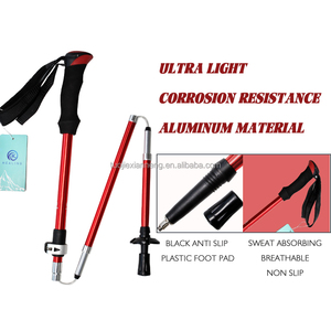 Bastone da trekking OKHEALING Nordic ultraleggero in alluminio regolabile in 3 sezioni con impugnatura in EVA - Product Image 2