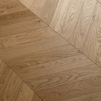 Plancher en bois d'ingénierie multicouche en chêne européen, motif en chevrons, parquet composite, planchers en bois