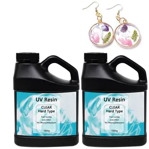 1000G UV Nhựa Số Lượng Lớn Nâng Cấp Pha Lê Rõ Ràng Cứng UV Nhanh Chóng Chữa Epoxy Nhựa Nguồn Cung Cấp Cho Thủ Công Đồ Trang Sức Làm