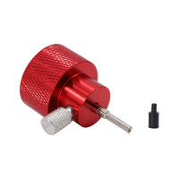 Adaptateur de remplissage de propane avec soupape d'aération pour canettes de gaz Airsoft et Green avec couvercle de protection