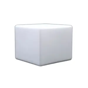 Матовый белый матовый кубический стеклянный чехол для лампы светлый оттенок квадратный