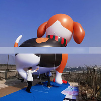 Ballon à l'hélium en PVC personnalisé OEM flotteur gonflable géant de parade de chiens pour la décoration d'événements gonflables publicitaires