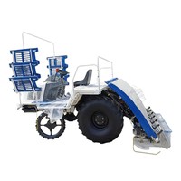 Hailai Transplanteuse de riz à six rangs, grande capacité, à moteur entièrement automatique, haute vitesse, pour la culture et la plantation de semis