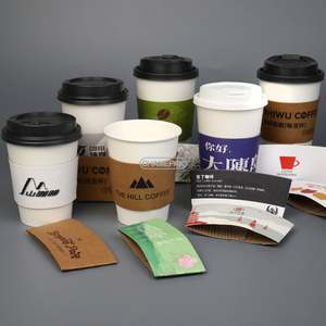Manga de Papel para Vasos de Café Personalizada con Logotipo, Vasos de Papel para Café - Product Image 4