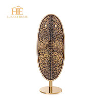 Miroir mural rond en acier inoxydable fait main, design italien moderne Art Déco, épaisseur 5,0 mm, finition dorée décorative