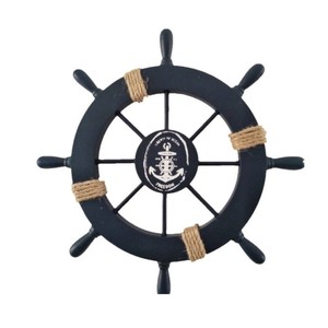 Shuangyi moderno océano timón 28cm colgante decorativo grieta timonel madera Mini timón colgante de pared de alta calidad al por mayor - Product Image 5