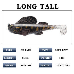 Peche Dark Sleeper Soft <span class=keywords><strong>Lure</strong></span> 7cm 12g Pesca <span class=keywords><strong>Pike</strong></span> <span class=keywords><strong>Lure</strong></span> Bass Deep Running Paddle Tail <span class=keywords><strong>Lead</strong></span> Jig Leurre <span class=keywords><strong>Swimbait</strong></span> - Product Image 3