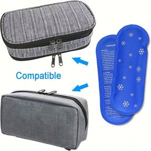 Packs de gel froid/chaud portables et flexibles, mini-packs de glace personnalisés pour diabétiques, étui de refroidissement pour stylo à insuline en EVA - Product Image 5