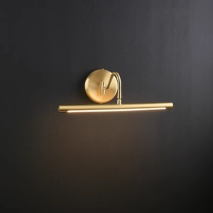 All Copper Wall Lamp <b>Led</b> Light Source Switch Control Bedroom Decorative <b>Makeup</b> Lighting <b>Mirror</b> Cabinet Fill Light - Product Image 4