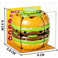Pelota Antiestrés 3D de Hamburguesa para Halloween y Navidad, Personalizable al por Mayor, Grabado de Lujo, Regalo Corporativo para Aliviar el Estrés en Días Festivos