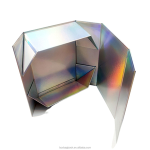 Caja de cartón de papel corrugado móvil de pliegue grande Caja de papel plana plegada de cartón blanco plegable Caja de papel de paquete de 8 oz Cajas para llevar - Product Image 3