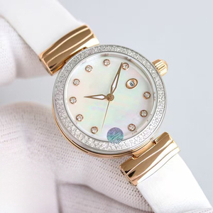 Luxury High Quality Waterproof Luminous Ladies Mechanical <b>Watch</b> Moissanite <b>Case</b> Sapphire Crystal 34mm Date Display Elegant Style - Product Image 4