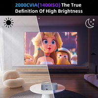 Everycom HQ9W Ultra Meilleure Box TV Android 14, Projecteur Vidéo LED HD, WiFi6, TV 4K/8K, Home Cinéma, Projecteur Intelligent Android 12