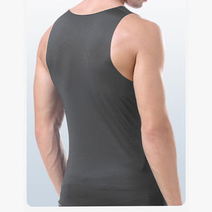 Chaleco Deportivo de Seda Helada para Hombre, Transpirable, Fino, Cuello Redondo, Sin Mangas, Camiseta Interior Atlética de Verano, Top para Combinar en Capas - Product Image 1