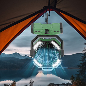 20000MAh Động Cơ Đôi Nước Phun Sương Ngoài Trời Fan Led Đèn Lồng & Móc Lều Bàn Bảng Fan Xách Tay USB Có Thể Sạc Lại Phun Cắm Trại Fan Hâm Mộ - Product Image 4