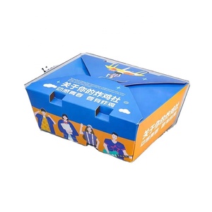 Caja de Hamburguesas Desechable Personalizada para Comida Rápida con Laminación Mate, Reciclable y Plegable para Pollo Frito y Papas <span class=keywords><strong>Fritas</strong></span> de McDonald's - Product Image 3