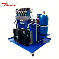 Station de stockage d'énergie mobile avec vanne de maintien et de surpression pour unité de forage hydraulique