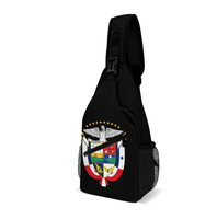 Sac bandoulière personnalisé de haute qualité avec drapeau du Panama, logo personnalisé, sac de poitrine, sac à dos bandoulière, sac de voyage